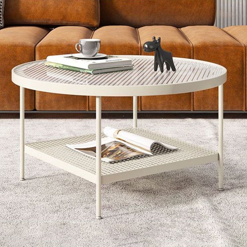 17.72" Tall Contemporary Style Cocktail Table 4 Legs Coffee Table
