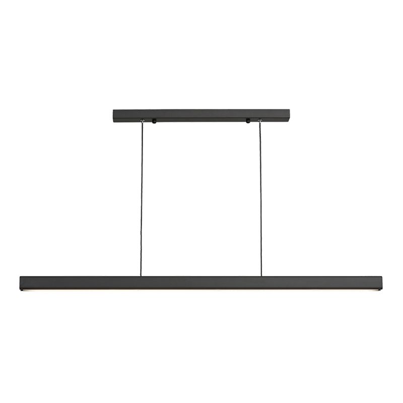 Lámpara de suspensión de restaurante de 1 luces de estilo de isla rectángulo con sombra acrílica