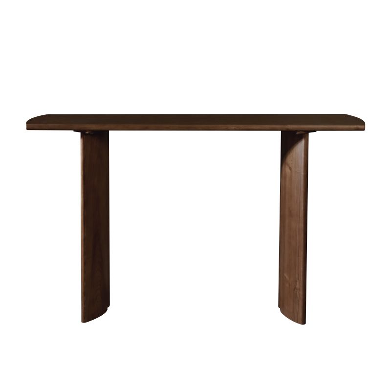 Glam Solid Wood Counter Wine Table Double Pedestal Living Room Bar Table