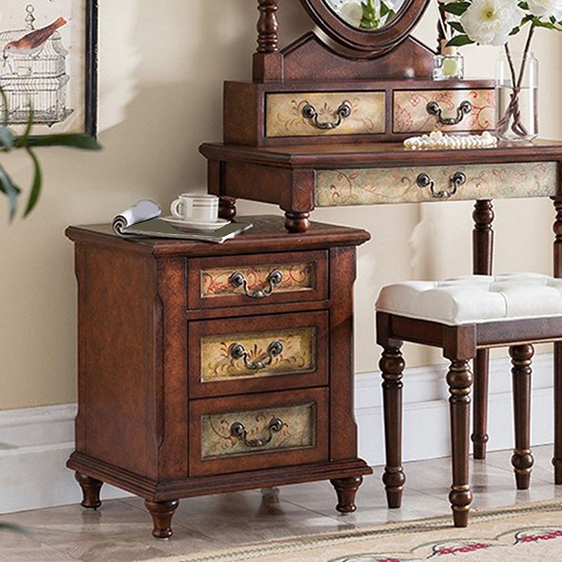 Victorian Makeup Vanity Table with Stool Dresser With Storage Drawers for Bedroom