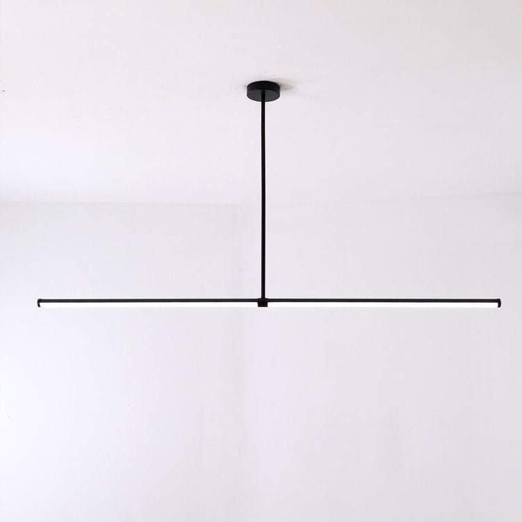 Slim Island Lighting Fixtures Metal Modern Simplicity Island Lighting Ideas for Restaurant