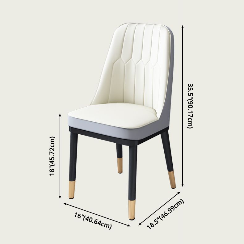 Dining Room Set Modern with Sintered Stone Dining Table and Cushion Chairs