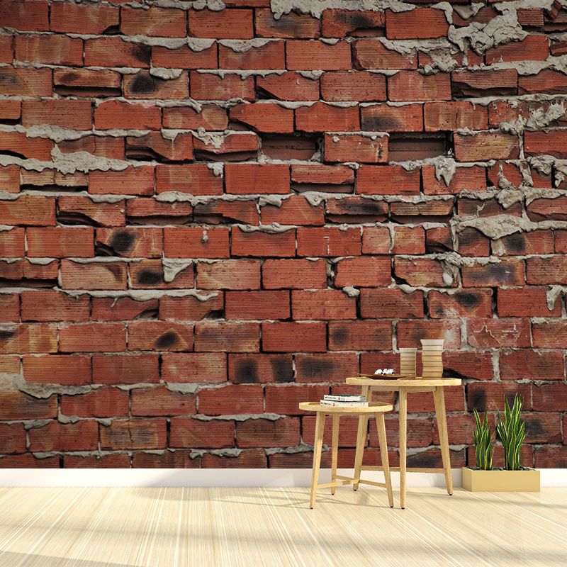 Brick Wall Background Design Wall Murals for Living Room, Moisture Resistant