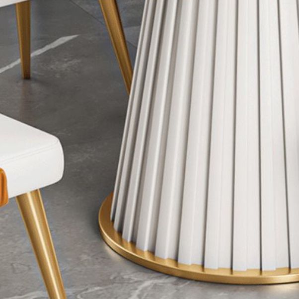 Glam Sintered Stone Dining Set Round 1/2/5/7 Pieces Dining Set