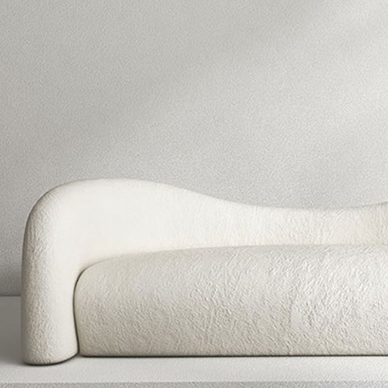 Contemporary Curved Sofa Sloped Arm Sofa with Tight Back for Living Room