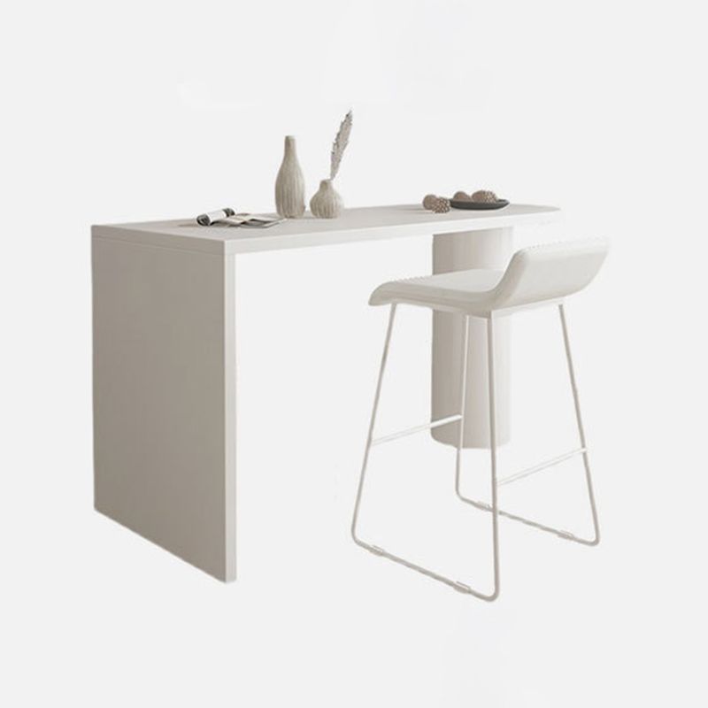 Contemporary Pub Table Solid Wood Specialty Bar Table for Small Places