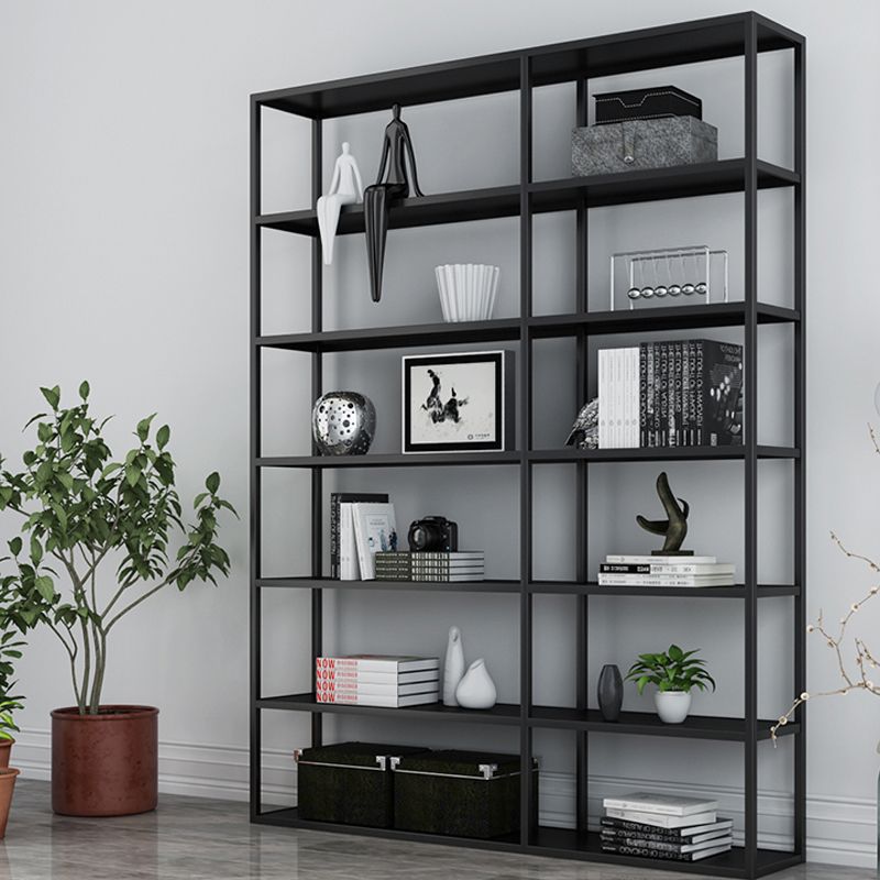 Minimalist Style Open Shelf Bookcase with Rectangular Shelve