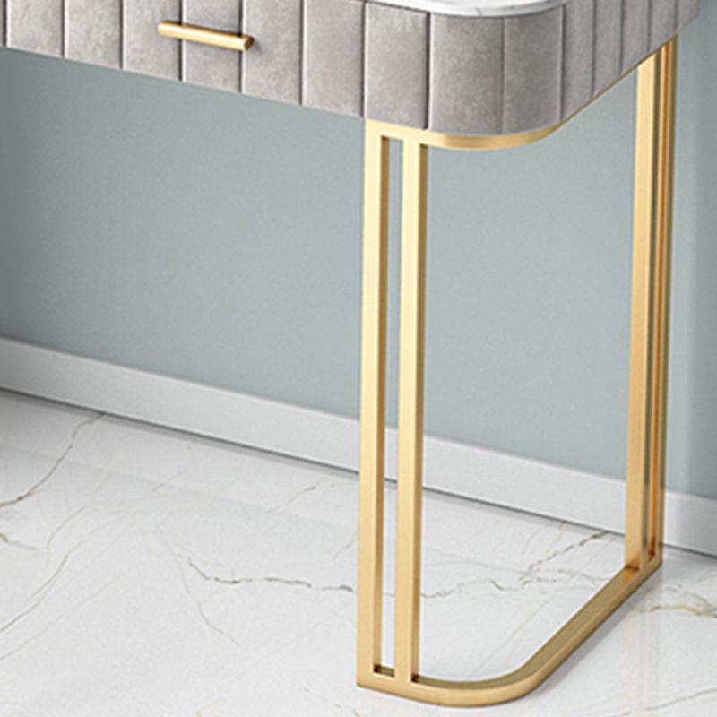 Modern Vanity Dressing Table Slate Top Vanity Makeup Table Set