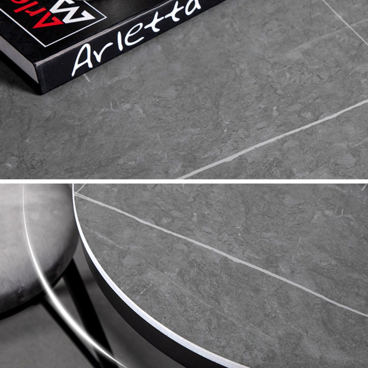 Industrial 1/2/3 Pieces Round Bar Table Set Sintered Stone Bar Table Set for Home Use