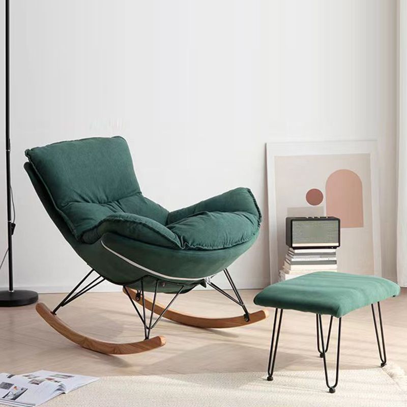 Modern Single Lazy Rocking Chair Indoor Sofa Rocking Chair with Cushion