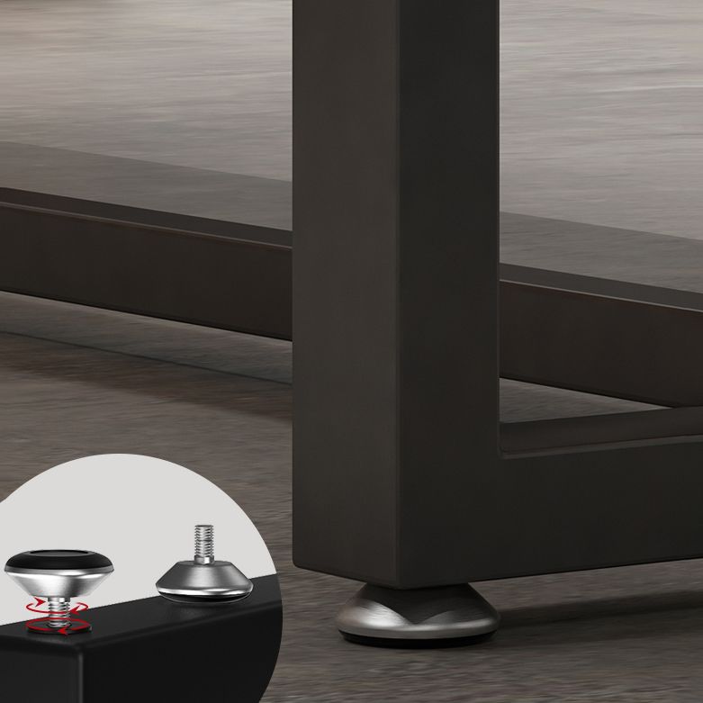 Industrial Dining Table Pine Solid Wood Table with Trestle Base for Dining Room