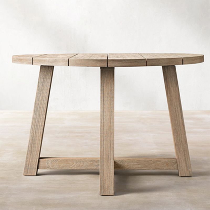 Boho Style 1/3/9 Pcs Patio Dining Table Set Wood Dining Table Set