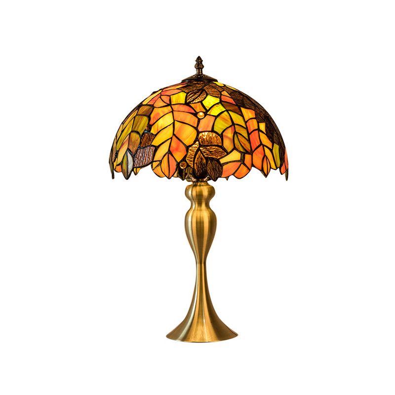 Lampe de nuit à motifs de feuilles à 1 feu