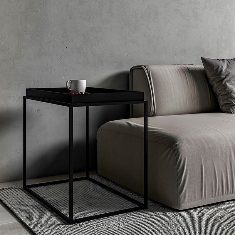 Modern Frame Wooden Coffee Table Rectangular Top Shape Folding Cocktail Table