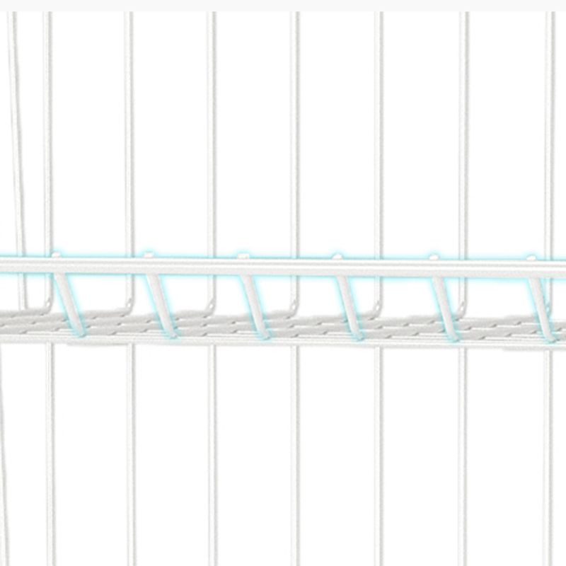 Modern Style Bookshelf Standard Closed Back Metal Bookcase for Home with Wheels