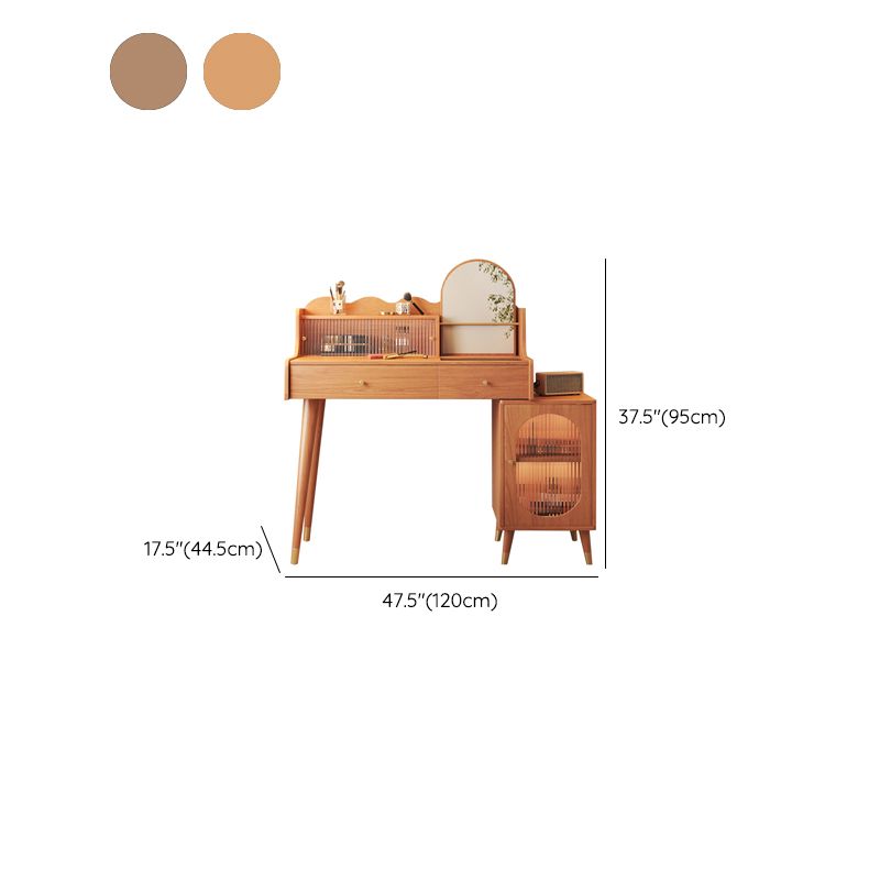 17" Wide Traditional Vanity Table Wooden Make-up Vanity with Drawer