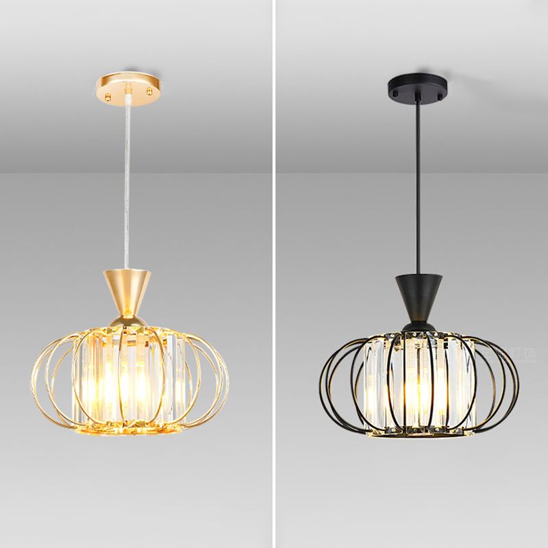 Lanterne salle à manger suspendue à la lumière du luminaire cristallin