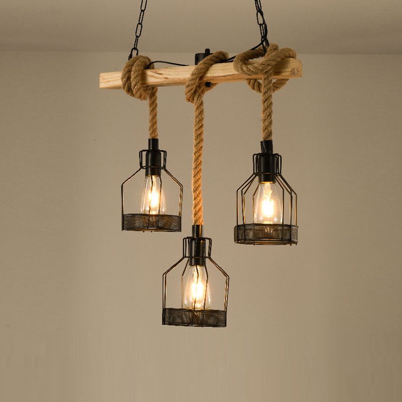 Industrial Island Light Metal Pendant Lighting Fixture for Dining Room