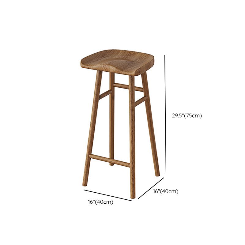 Rectangle Bar Table Set Modern 1/3 Pieces Solid Wood Counter Height Set