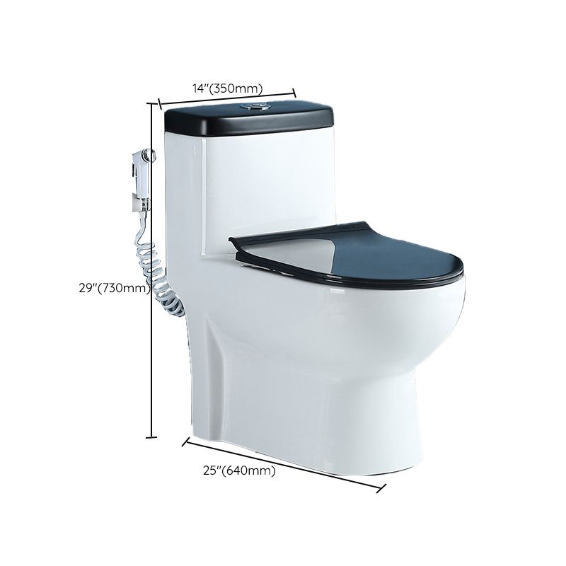 Traditional Ceramic Flush Toilet Spray Gun Included Urine Toilet for Bathroom