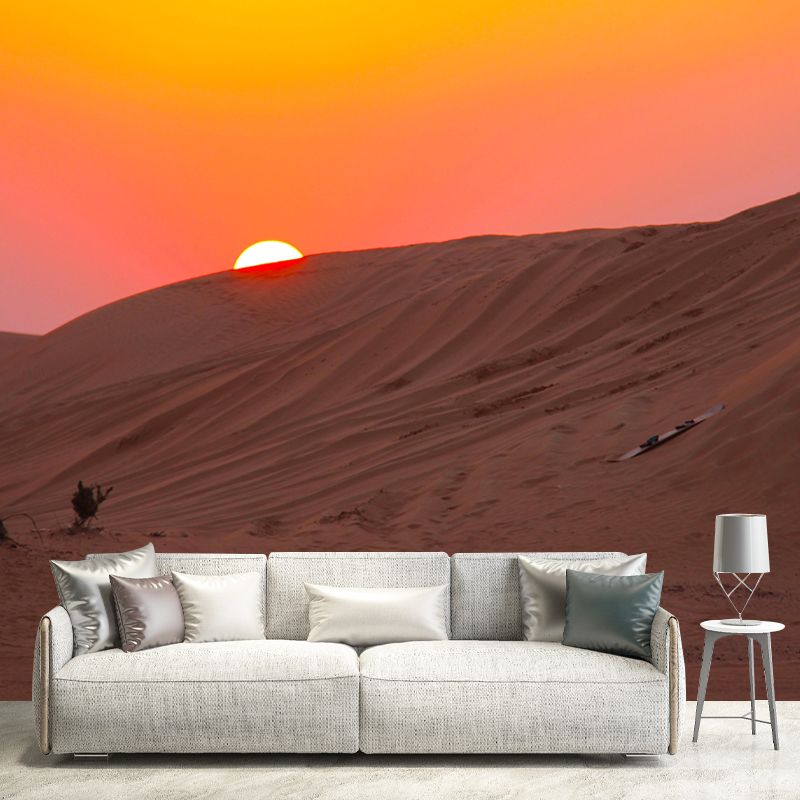 Customized Big Desert Mural Decorative Mildew Resistant for Dining Room