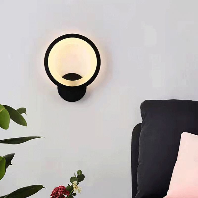 Geometry Shape Wall Lights Kid Style Metal 1 Light Wall Mount Light