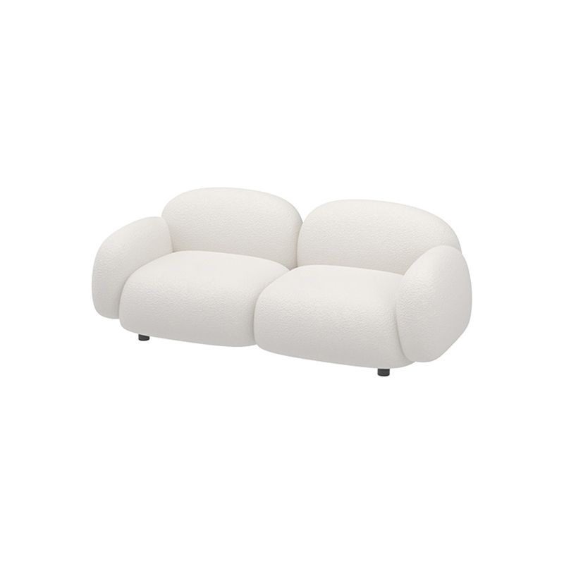Modern Style Sofa Velvet Cushioned Backrest Sponge Cushions Fill Sofa Bed
