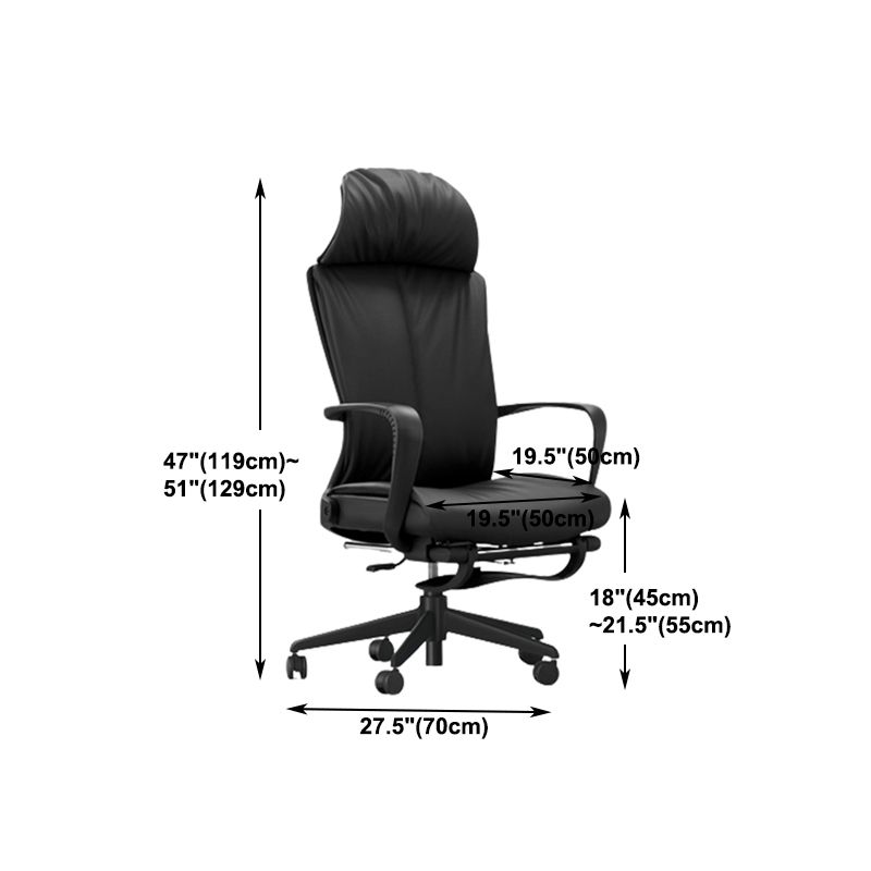 High Back Swivel Office Chair Modern Ergonomic Task Chair with Footrest