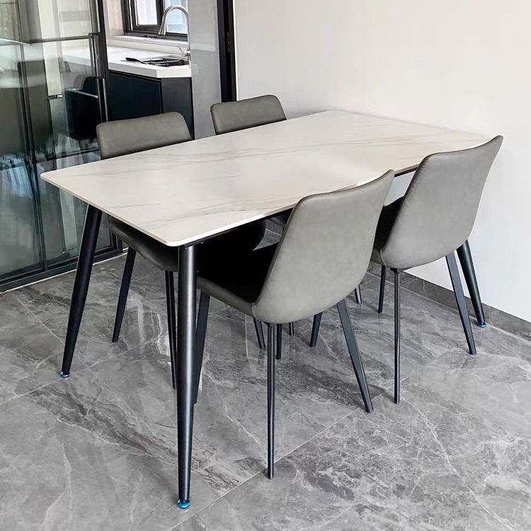 Modern Style Sintered Stone Dining Round Table Set 1/4/5 Pieces Dining Set