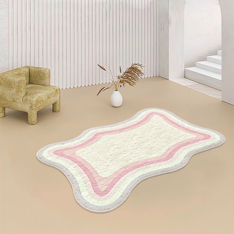 Nordic Ombre Pattern Rug Polyester Indoor Rug Non-Slip Backing Area Carpet for Home Decoration