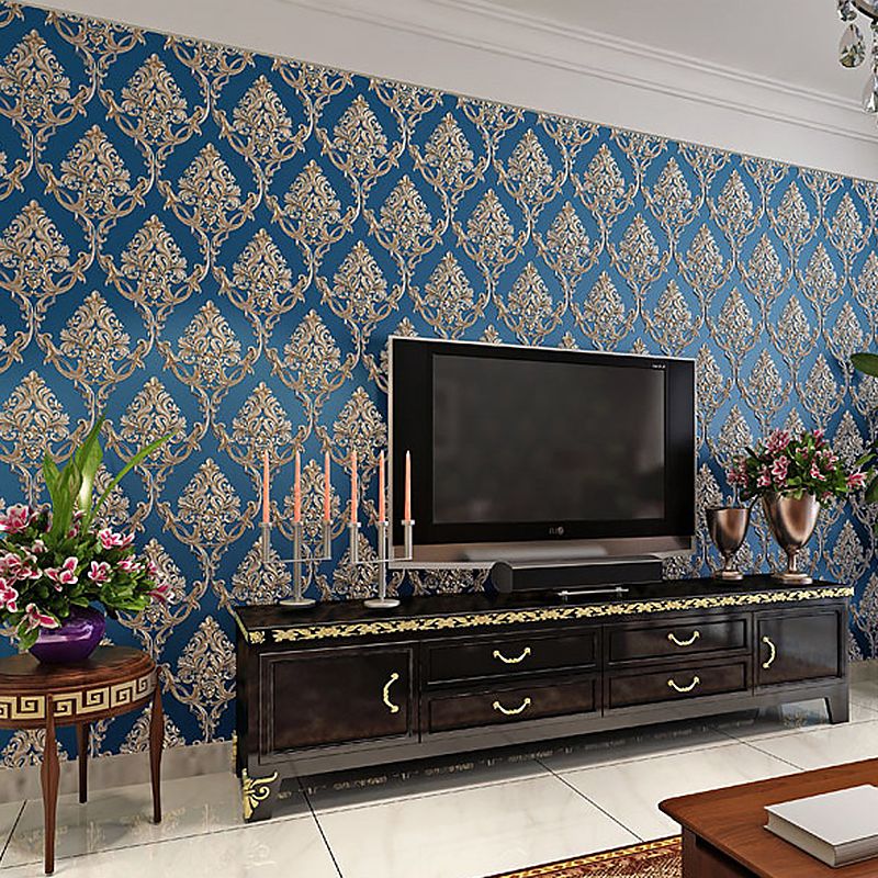 Nordic Nostalgic Damask Wallpaper Non-Woven 31' x 20.5" Non-Pasted