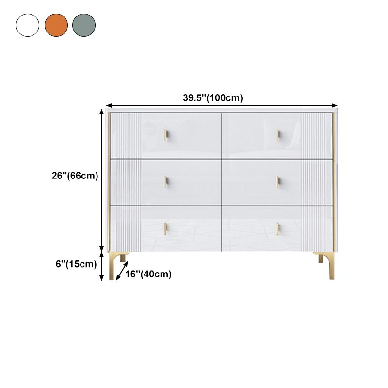 Modern Style Stone Buffet Sideboard 15.7"D Dining Room Buffet Server with Drawer