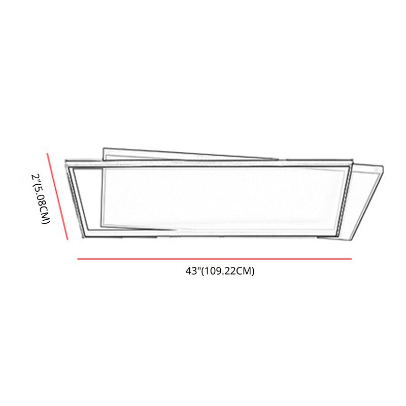 Geometrical Acrylic Flush Mount Ceiling Light Simplicity LED Black-White Flush Mount Light