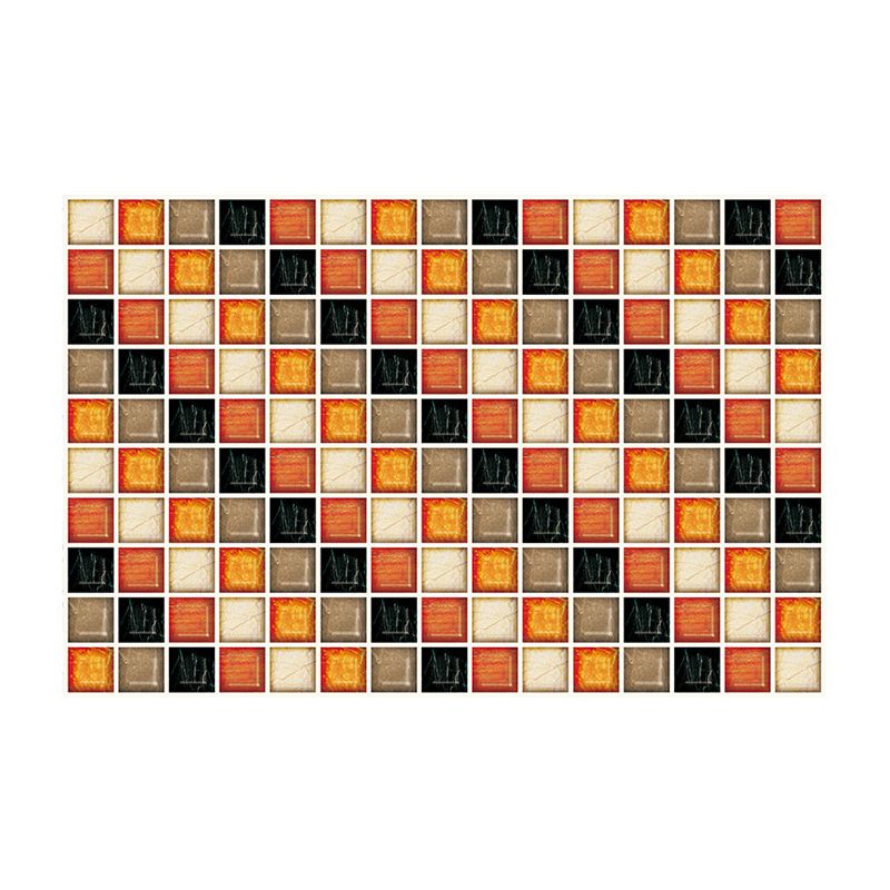 Diagonal Mosaics Wallpaper Panels Modern Self Sticking Living Room Wall Art, 7.8-sq ft