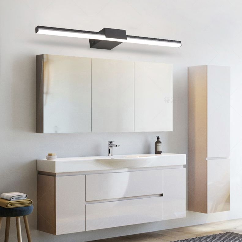 Modern Minimalist Style Linear Wall Mounted Vanity Lights Metal Vanity Wall Light Fixtures for Bathroom