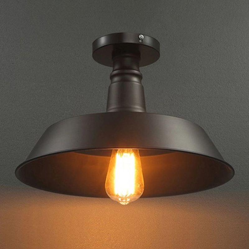 Industrial Ceiling Light Fixture Single Pendant Retro Bedroom Light Room Lighting