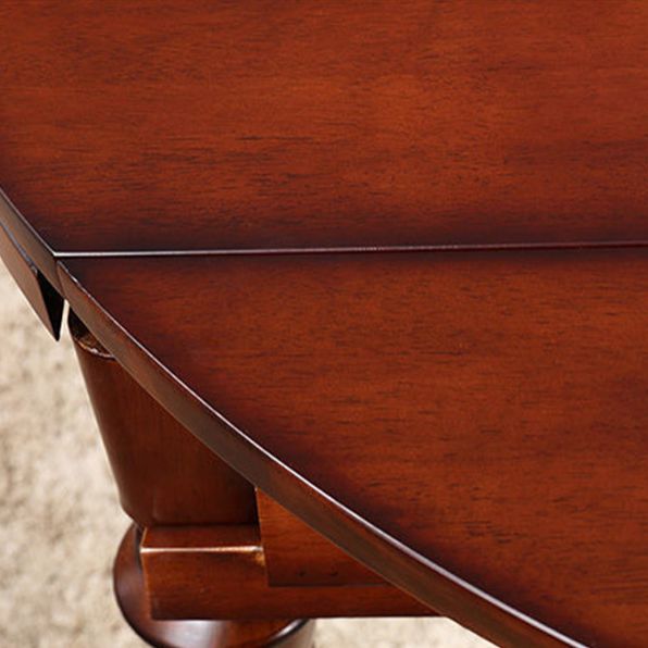 Traditional Solid Wood Dining Set Standard Height with Folding Top Dining Room Set