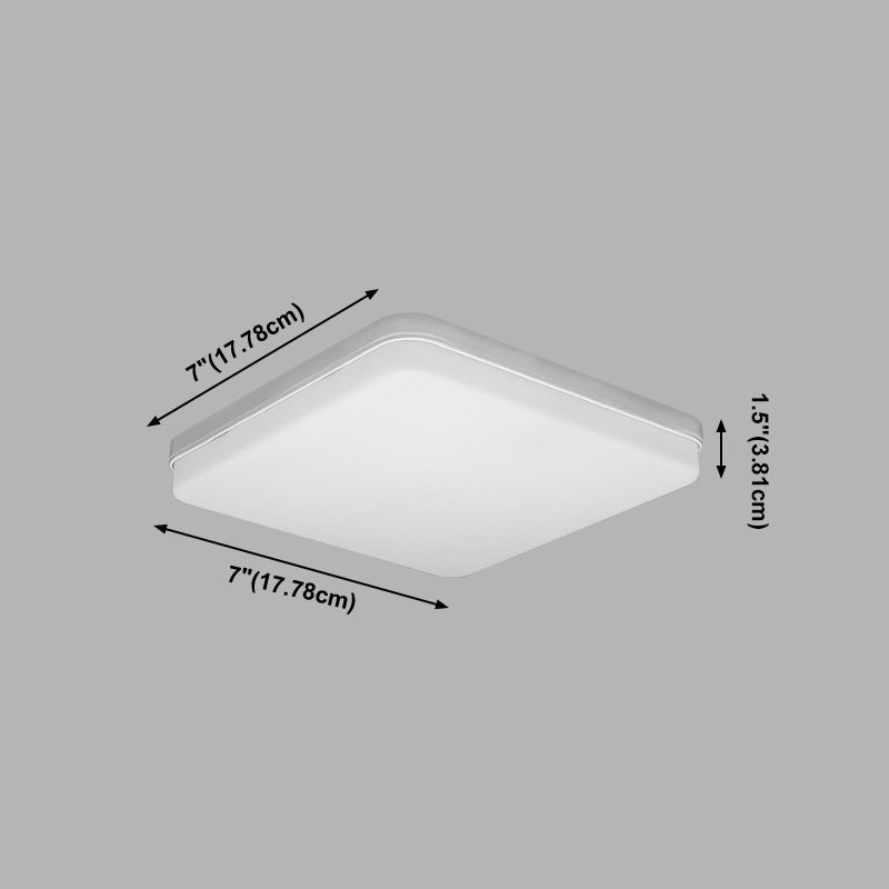 Geometry Shape LED Ceiling Lamp Modern Acrylic 1 Light Flush Mount for Kitchen