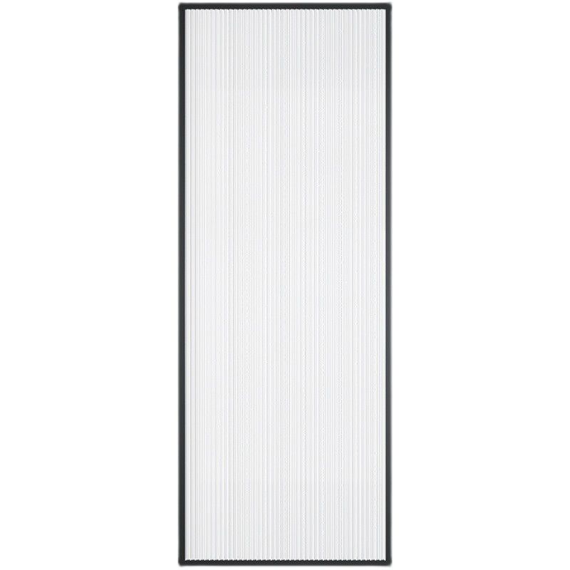 Black Fixed Shower Screen Full Frame Half Partition Bathroom Door