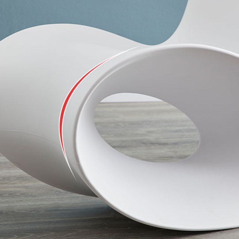 Contemporary Rocking Accent Chair Plastic & Acrylic Rocker Chair