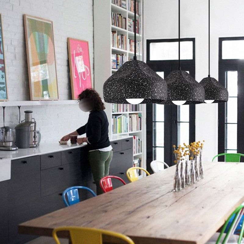 Modern Style Ceiling Suspension Lamp Shaded Hanging Ceiling Light with Cement Shade