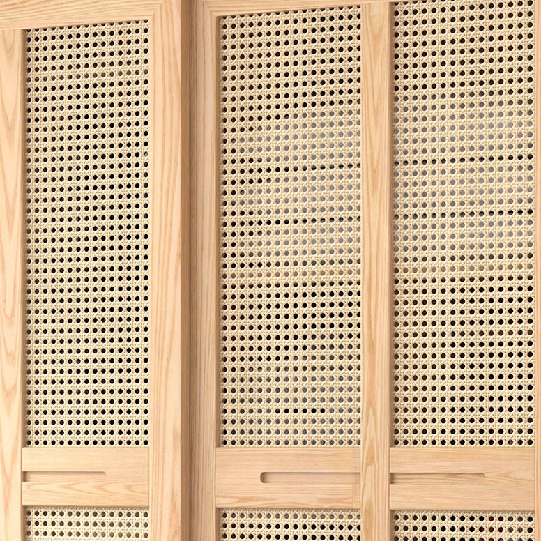 Modern Solid Wood Frame Wardrobe Freestanding Sliding Doors with Legs