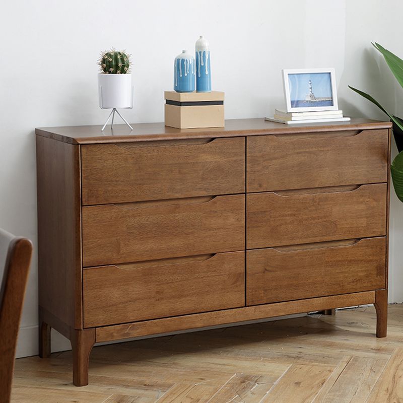 Contemporary Chest Rubberwood Accent Chest in Antique Finish