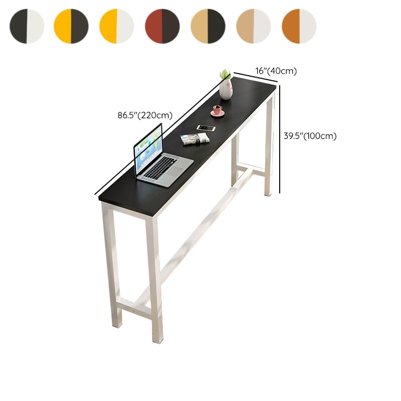 Industrial Trestle Bar Stool Table Metal and Wood Bar Wine Table