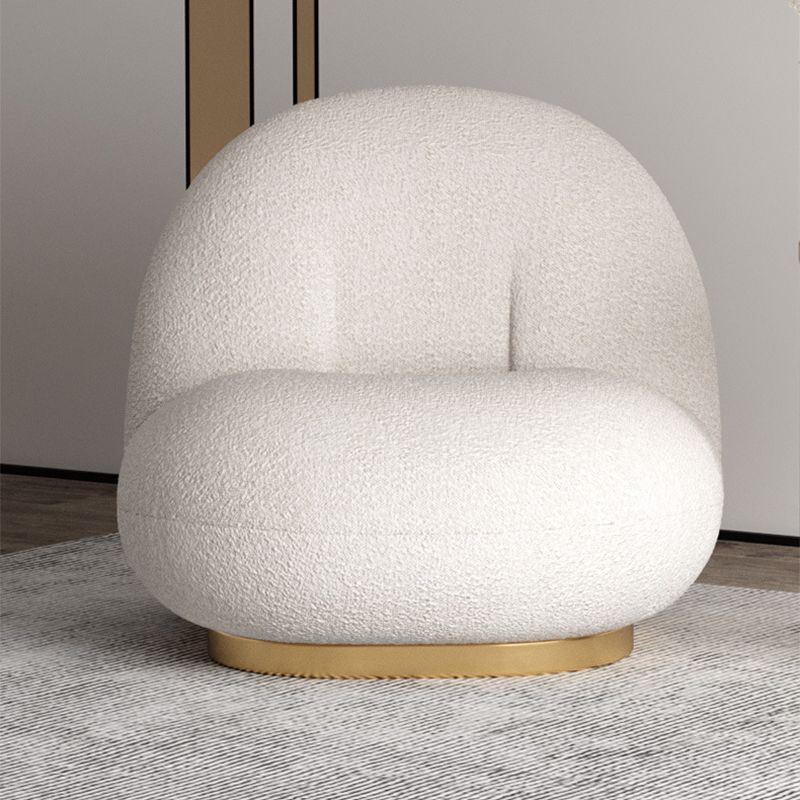 Modern 1-seater Wool Sofa 25.59" H Armless Sofa for Living Room