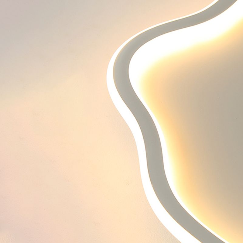 Plafonnier encastré linéaire simple moderne avec protection acrylique