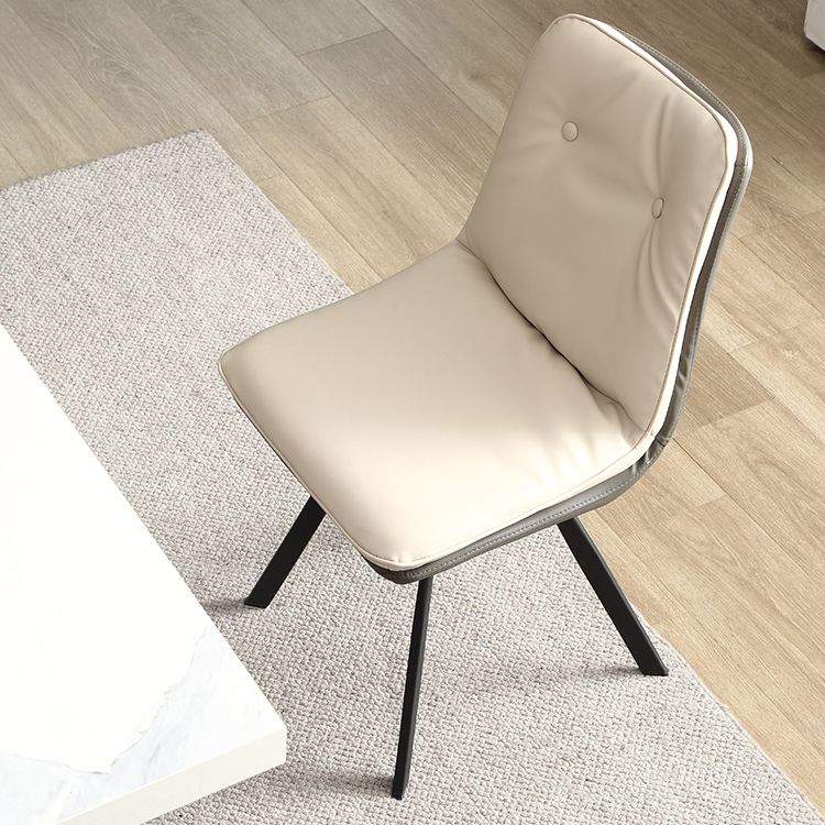 Modern 1/4/5/7 Pieces Dining Chairs Set Rectangle Stone Furniture in White