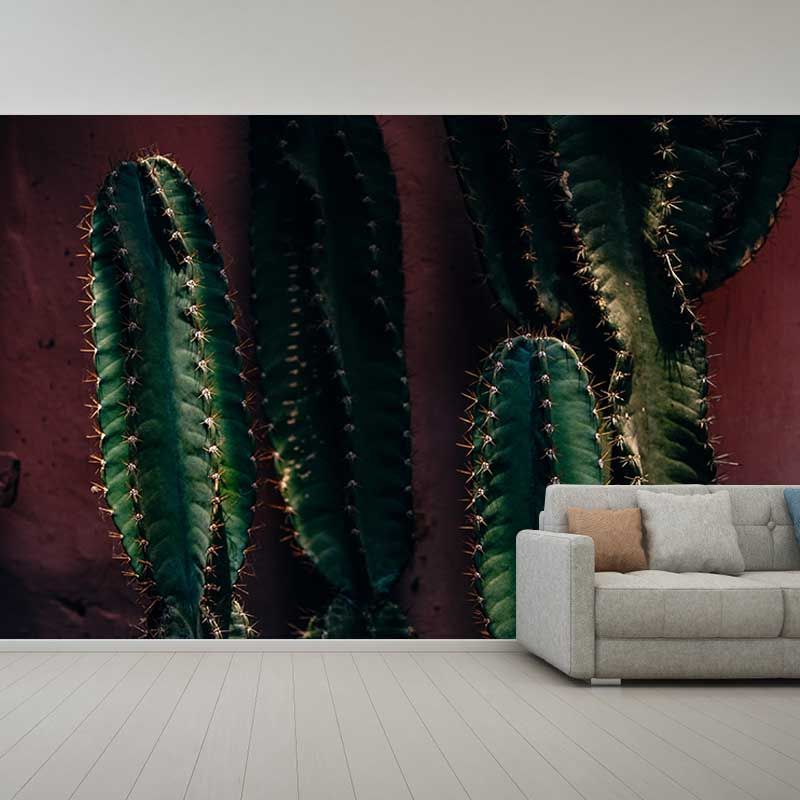 Plant Wall Murals Tropical Moisture Resistant Wall Covering, Custom Size
