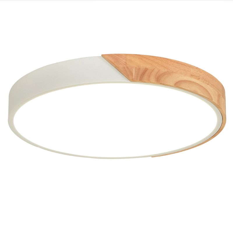 Ultra-thin Round Led Flush Mount Ceiling Light Modern Minimalist Macaron Style Aisle Bedroom Study Energy-saving Lighting