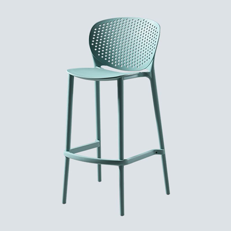 Nordic Style Bar-stool Plastic Counter Bar Stool for Kitchen Bar with Plastic Legs